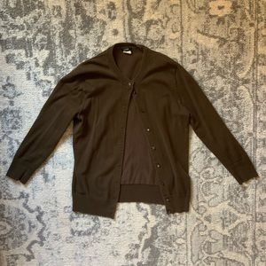 J Crew Olive Green Cardigan